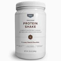 IsaLean Whey Protein Powder Shake Creamy Dutch Chocolate 29.6 oz Metabolism