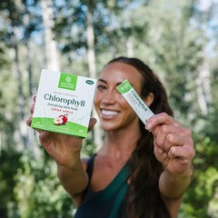 Chlorophyll Stick Packs for Detox & Gut Health – Convenient Crisp Apple Flavor
