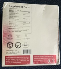 Ahete NAD+ 1000mg Powder with Resveratrol & PQQ, Apple Flavor, 30 Packets