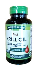 Natures Truth KRILL OIL 1000mg 60 Soft Gels __