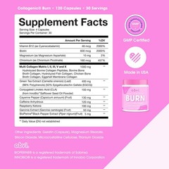 Obvi Collagenic Burn | Collagen Peptide Supplement with 120 Count (Pack of 1)