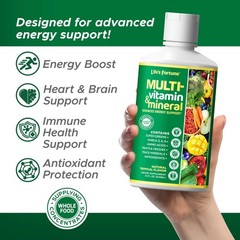 Life’s Fortune Liquid Multivitamin for Adults Men 32 Fl Oz (Pack of 1), White