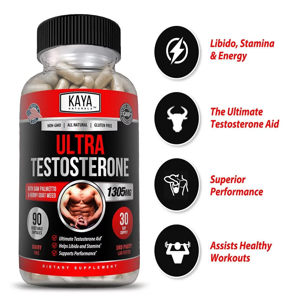 Kaya Naturals Testosterone Booster Capsule – KNUT90 (90 Count)