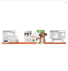 Livegood USDA Certified Organic Pet Multi-Vitamin 4.8oz Cat Dog Healthy Skin Coa