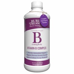 B Complete – 16 Fl oz, All 8 B Vitamins with Methylated B12 & Methylfolate, B…