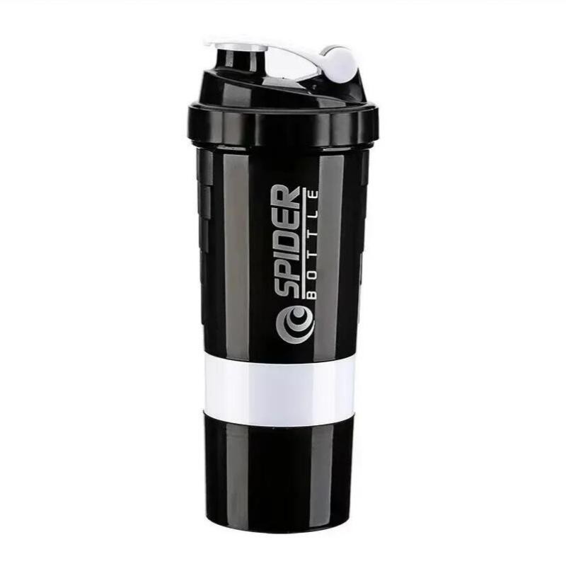 3 Layers Shaker Protein Bottle Powder Shake Cup Large Capacity Water Bottle Mixi
