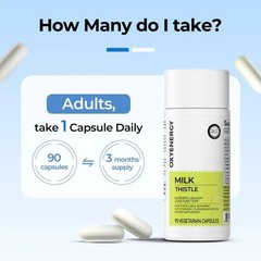 Oxyenergy Milk Thistle Liver Detox & Colon Cleanse,Natural Liver Health Support-