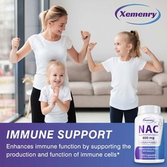 NAC 600mg – N-Acetyl Cysteine-Respiratory Health, Lung, Liver and Kidney Cleanse
