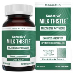 Milk Thistle Phytosome 10X, Silybin A & B, Artichoke Extract – Liver Support, 60