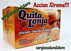2 Boxes Te Quita Lonja Tea Jegibre + Piña 60 Bags Accion Xtreme! 100% Efectivo