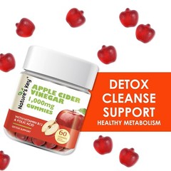 Nature’s Key Apple Cider Vinegar Gummies – for Detox and Cleanse Support, Veg…