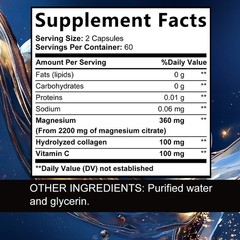 Taoters Magnesium Citrate 120 Caps Cardiometabolic Neurocognitive Muscle Health