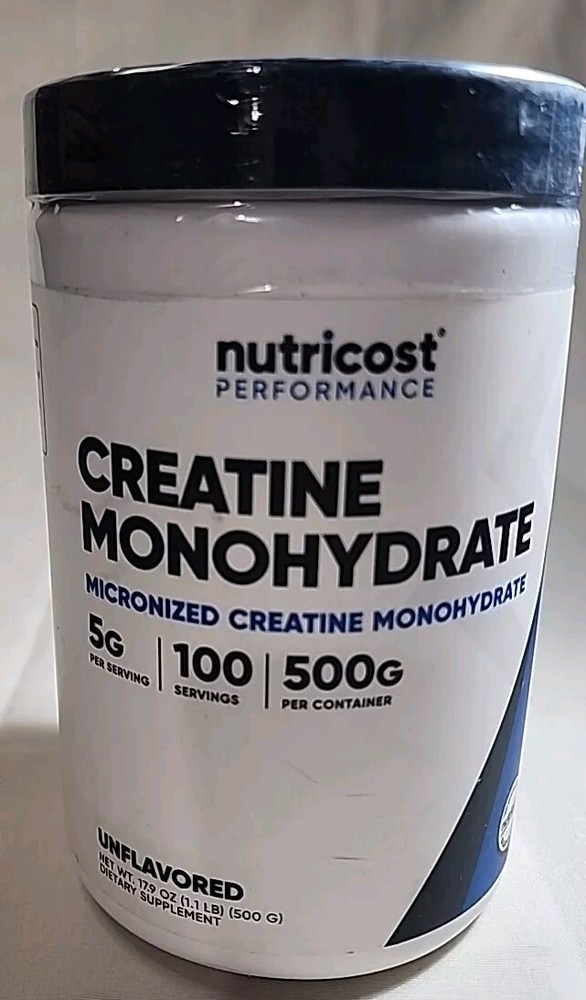 Nutricost – Creatine Monohydrate – 5g – 100 Servings – EXP: 1/27