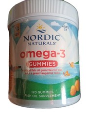 Nordic Naturals Omega-3 Gummies Tangerine Youth Supplement 120 Fish Oil Ex 4/27