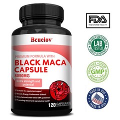 Black Maca 2800 mg 120 Caps Energizing Herb Rich in black pepper FREE SHIP