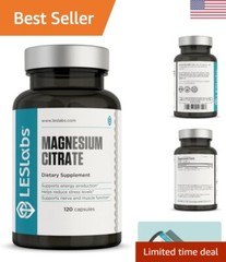 Premium Magnesium Citrate Capsules: Sleep, Nerve & Muscle Function – 120