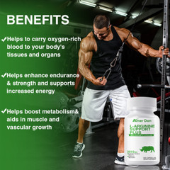Nitric Oxide & Circulation Booster | L-Arginine, L-Citrulline | Extra Strength
