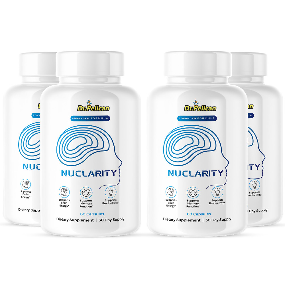 Nuclarity- Brain Support- 4 Bottles- 240 Capsules