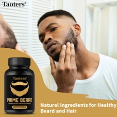 Premium Beard Growth Supplement Biotin 10,000mcg Collagen Capsules