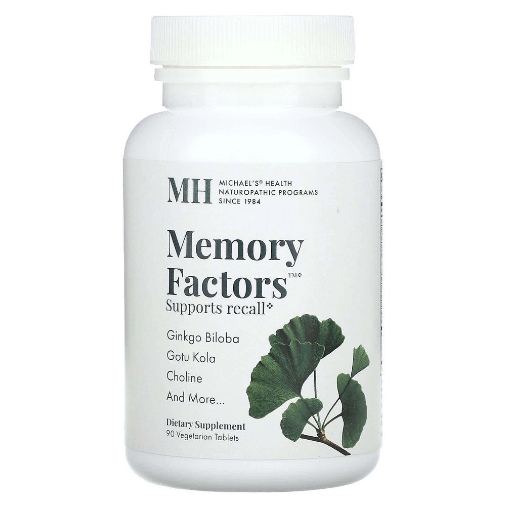 Michael’s Health Naturopathic, Memory Factors, 60 Vege Tablets, Newest Exp.