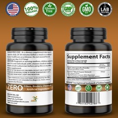 Ashwagandha Capsules 1300mg Serving Capsules W/Black Pepper Root Powder Organic