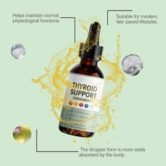 Premium Ashwagandha Thyroid Support Liquid Drops Selenium+Zinc Lodine L-Tyrosine