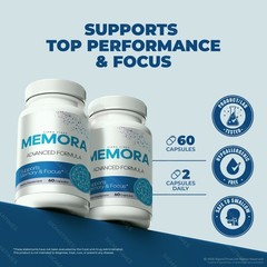 Memora Capsules – Premium Supplement for Memory, Focus & Brain Energy – 3 Pack