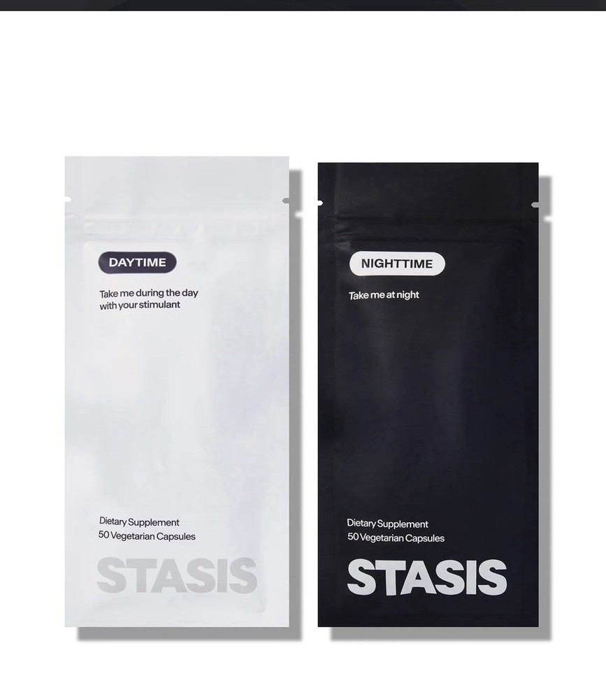 Stasis Daytime & Nighttime Supplement Bundle 50 Caps Each