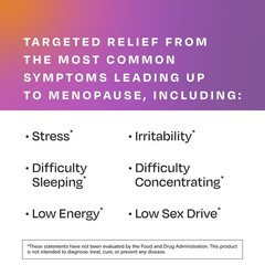 Perimenopause, Peri-Menopause Multi-Symptom Relief, Vitamin B, Vitamin E & An…