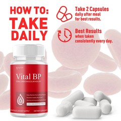 (3 Pack) Essential BP innovative Blood Support Vitamin Formula VitalBP 180 Capsu