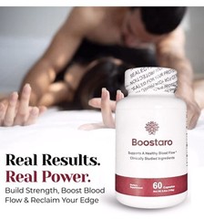 Capsules, Boostaro Blood Flow Support for Men, Max Strength 1 Bottle/ 60caps
