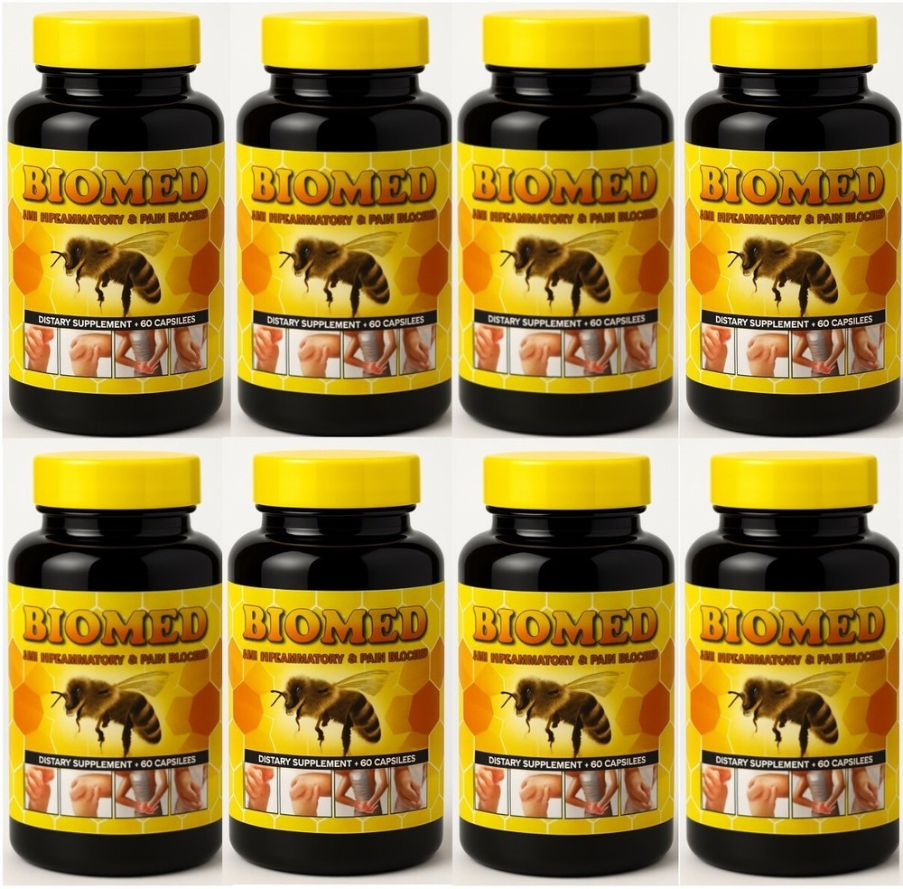 8 Biomed Arthritis Miracle Anti-Inflammatory Bee Therapy Plus Muscle Joint Pills