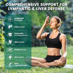 Lymphatic Drainage & Immune Support Supplement Echinacea Horse Chestnut Burdock