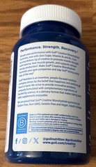 Goli Creatine Monohydrate Gummies 60 Count Zero Sugar Gluten-Free Exp 10/2027