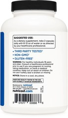 2 PACK – Nutricost HMB (Beta-Hydroxy Beta-Methylbutyric) 1000mg, 240 Caps Each