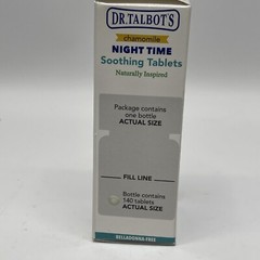 Dr. Talbot’s Night Time Chamomile Soothing Tablets Quick Dissolve 140 Count 5/26