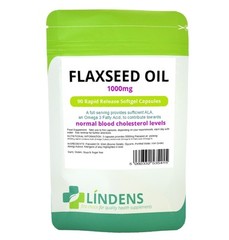 Lindens Flaxseed Oil 1000mg 3-PACK 270 Capsules Omega 3 6 9 Flax Linseed Oil