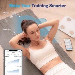 Smart Body Fat Scale Digital BMI Muscle Mass ColorChanging Bluetooth 400 lb