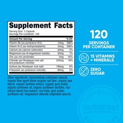 Nutricost Electrolyte Complex (Advanced Hydration with Real Salt®) 120 Capsules