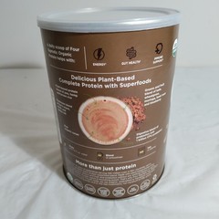 Four Sigmatic Organic Plant-Based Protein Powder Chocolate 21.16 OZ BB 03/27