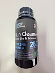 Raw Sciences Skin Cleanse 250 Blend Niacin Zinc Selenium Acne Supplement