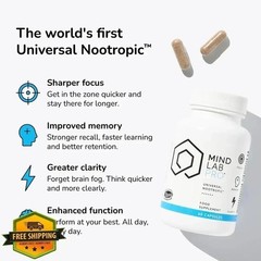 Mind Lab Pro v4 Nootropic – Focus, Memory & Energy – 60 Caps – Plant-Based, Made