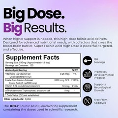 “Enhanced Spectrum Awakening Super Folinic Acid High Fine Dose Powder.”