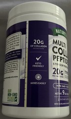 NATURES TRUTH MULTI COLLAGEN PEPTIDES 9 OZ POWDER 5 TYPES GLUTEN FREE EXP. 11/28