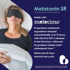 Melatonin SR(Sustained Release Formula, Made with Melotime) 3mg-120 Veg Capsules