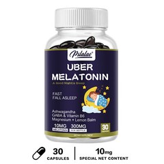 Uber Melatonin 10mg – Magnesium, Ashwagandha, L-Theanine – Natural Sleep Aid