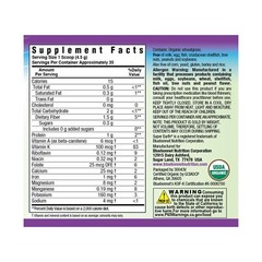Bluebonnet Organic Wheatgrass Plant-Based Powder 5.6 Oz Powder, Immune Health