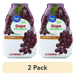 Great Value Grape Drink Enhancer, 3.11 fl oz (Pack of 2)-free shipping