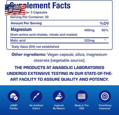 Triple Magnesium Complex 400 Mg – Clinical Formula Chelated Magnesium Supplement