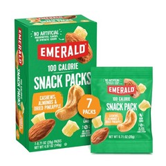Emerald Nuts Cashews and Almonds with Dried Pineapple 4.97 Ounce (Pack of 1)
